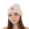 Czapka zimowa damska, biała, z wełną merino Benedetta-8