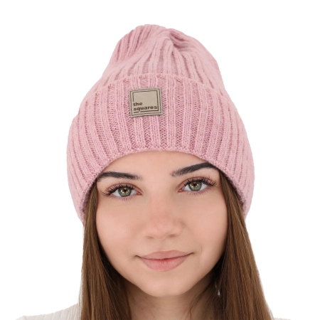 Czapka zimowa damska, biała, z wełną merino Benedetta-7