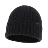 Czapka zimowa męska, ciemnoszara, 100% wełniana merino, bezszwowa Bruner-2