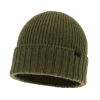 Czapka zimowa męska, zielona, 100% wełniana merino, bezszwowa Bruner-2