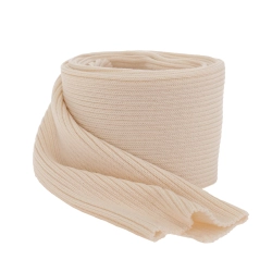 Szalik zimowy damski, kremowy, 100% wełniany merino, Jessica-1