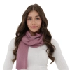 Szalik zimowy damski, różowy, 100% wełniany merino, Jessica-1