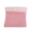 Komin zimowy dziecięcy, różowy, 100% wełniany merino Abra-2