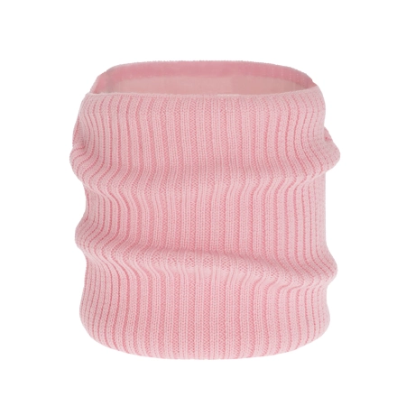 Komin zimowy dziecięcy, różowy, 100% wełniany merino Abra-1