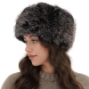 Czapka zimowa damska, podszyta polarem z wełny merino, brązowa Holly-3