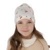 Czapka i komin dla dziewczynki jesienny, wiosenny komplet, różowy, bawełniany Cerise-4