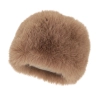 Czapka zimowa damska, podszyta polarem z wełny merino, camel Holly-2