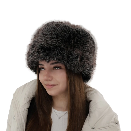 Czapka zimowa damska, podszyta polarem z wełny merino, kremowa Holly-4