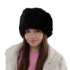 Czapka zimowa damska, beżowa, podszyta polarem z wełny merino, Holly-3