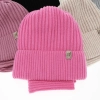 Czapka i komin dla dziewczynki, zimowy komplet, biały, 100% wełniany merino, Patricia-4