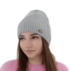 Czapka zimowa damska, jasnoróżowa, z wełną merino Shila-8
