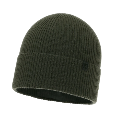 Czapka jesienna, wiosenna męska, khaki, wełna merino z kaszmirem, Azuryt-2