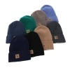 Czapka i komin dla chłopca, jesienny, wiosenny komplet khaki 100% wełniany merino Vanto-5