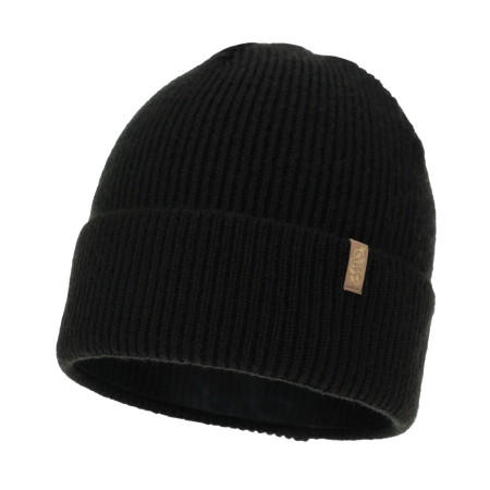 Czapka zimowa damska, czarna, z wełną merino Tahoe-2