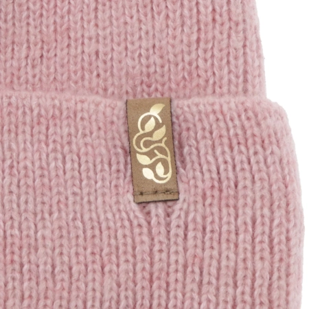 Czapka zimowa damska, czarna, z wełną merino Tahoe-3