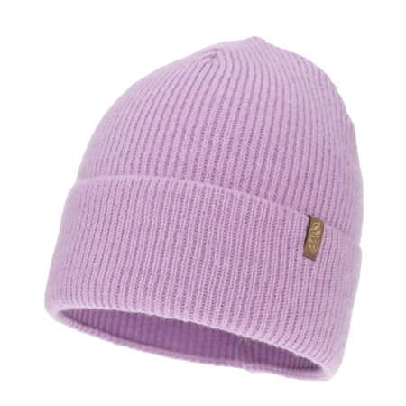 Czapka zimowa damska, fioletowa, z wełną merino Tahoe-2