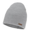 Czapka jesienna, wiosenna damska, szara, 100% wełniana merino, Flerra-2