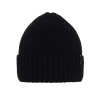 Czapka zimowa męska, czarna, z wełną merino, Nori-1