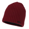 Czapka zimowa damska, bordowa, z wełną merino Soletta-2