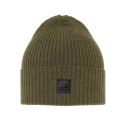 Czapka męska zimowa, zielona, 100% wełniana merino Matias-1