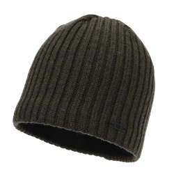 Czapka zimowa męska, khaki, z wełną merino Adagio-1
