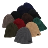Czapka zimowa męska, bordowa, z wełną merino Adagio-3