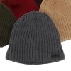 Czapka zimowa męska, ciemnoszara, z wełną merino Adagio-2