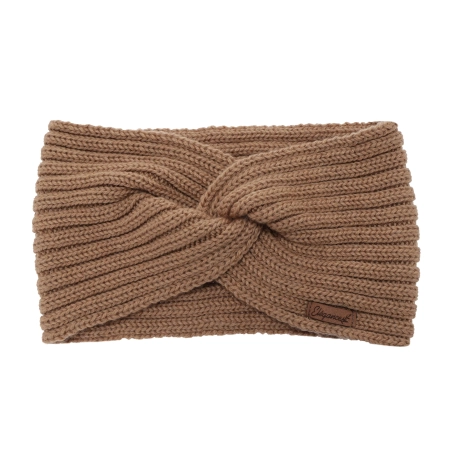 Opaska zimowa damska, camel, 100% wełniana merino Veka-2