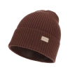 Czapka damska zimowa, wiosenna, brązowa, 100% wełniana merino Sophie-2