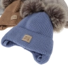 Czapka zimowa dla chłopca, szara, 100% wełniana merino, podszyta wełnianym polarem, Tambor-2
