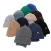 Czapka i komin dla chłopca, zimowy komplet, 100% wełniany merino, z podszyciem z wełny merino, granatowy Domin-4