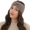 Opaska zimowa damska, jasnobrązowa, 100% wełniana merino Veka-1