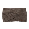 Opaska zimowa damska, jasnobrązowa, 100% wełniana merino Veka-2