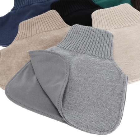 Golf zimowy dla chłopca, 100% wełniany merino, podszyty bawełną, szary Tiket-2