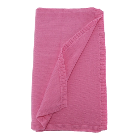 Szalik zimowy damski, różowy, 100% wełniany merino Elonia-3