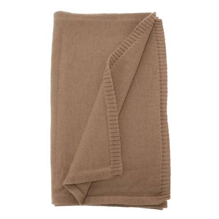 Szalik zimowy damski, camel, 100% wełniany merino Elonia-2