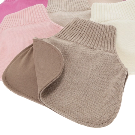 Golf zimowy dla dziewczynki, 100% wełniany merino, czarny, Felice-4