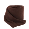 Szalik zimowy damski, brązowy, 100% wełniany merino, Jessica-2