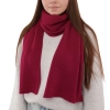 Szalik zimowy damski, brązowy, 100% wełniany merino, Jessica-7