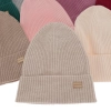 Czapka damska zimowa, wiosenna, beżowa, 100% wełniana merino Sophie-5