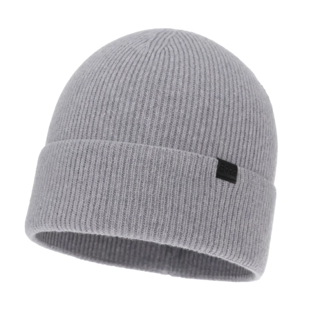 Czapka zimowa męska, jasnoszara, wełna merino z kaszmirem, Arwen-2