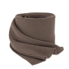 Szalik zimowy damski, brązowy, 100% wełniany merino, Jessica-1