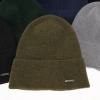 Czapka wiosenno-zimowa męska, brązowa, 100% wełniana merino Memfis-4