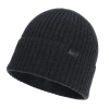 Czapka męska jesienna, wiosenna, ciemnoszara, 100% wełniana merino, bezszwowa Foggy-2