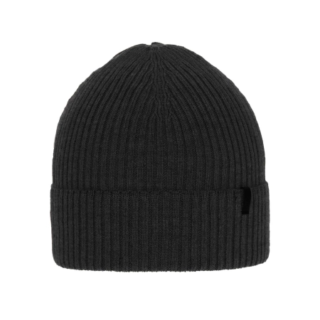 Czapka zimowa męska, ciemnoszara, 100% wełniana merino Thorin-1