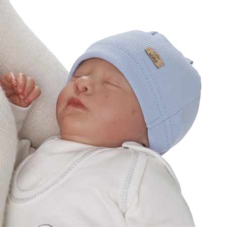 Czapka bawełniana dla chłopca jesienna, wiosenna, szara Arlino-5