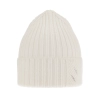 Czapka zimowa damska, biała, 100% wełniana merino Ariga-2