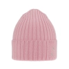 Czapka zimowa damska, różowa, 100% wełniana merino Ariga-2