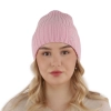 Czapka zimowa damska, szara, 100% wełniana merino Ariga-5