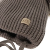 Czapka i komin dla chłopca, zimowy komplet, niebieski, 100% wełniany merino, podszyty polarem wełnianym, Riks-3